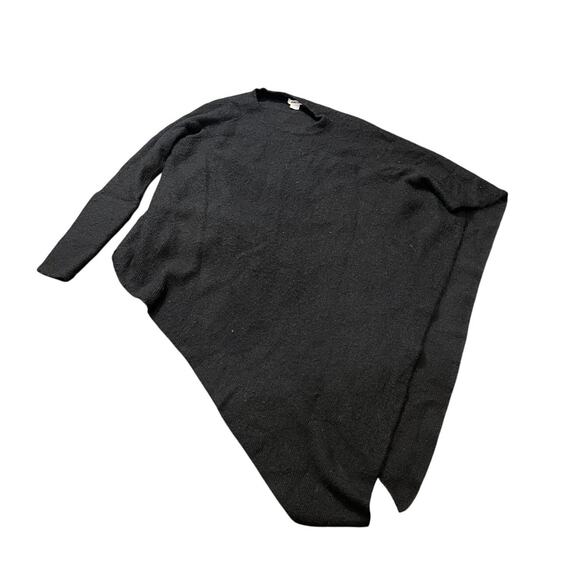 Helmut Lang Baby Alpaca Poncho Sweater Womens Small One Sleeve Asymmetrical Goth - Picture 1 of 11